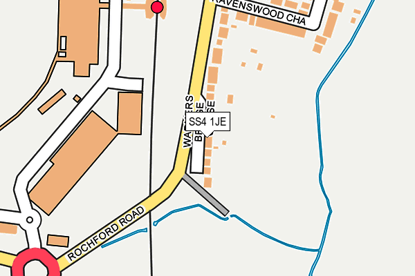 SS4 1JE map - OS OpenMap – Local (Ordnance Survey)