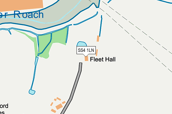 SS4 1LN map - OS OpenMap – Local (Ordnance Survey) SS4 1LN map - OS OpenMap – Local (Ordnance Survey)