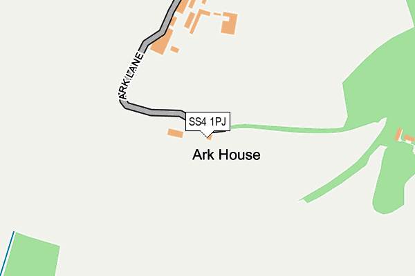 SS4 1PJ map - OS OpenMap – Local (Ordnance Survey) SS4 1PJ map - OS OpenMap – Local (Ordnance Survey)