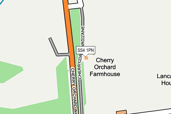 SS4 1PN map - OS OpenMap – Local (Ordnance Survey) SS4 1PN map - OS OpenMap – Local (Ordnance Survey)
