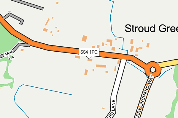 SS4 1PQ map - OS OpenMap – Local (Ordnance Survey) SS4 1PQ map - OS OpenMap – Local (Ordnance Survey)