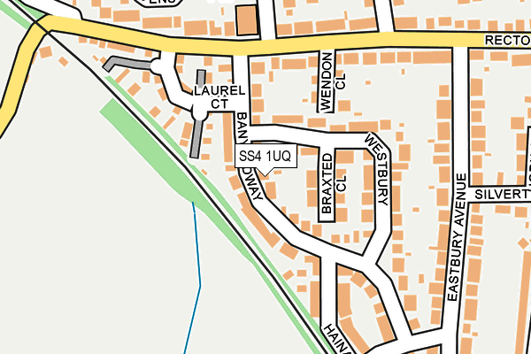 SS4 1UQ map - OS OpenMap – Local (Ordnance Survey) SS4 1UQ map - OS OpenMap – Local (Ordnance Survey)