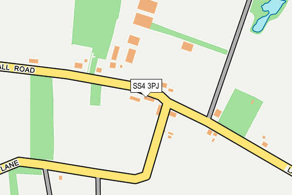 SS4 3PJ map - OS OpenMap – Local (Ordnance Survey) SS4 3PJ map - OS OpenMap – Local (Ordnance Survey)