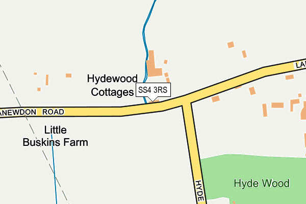 SS4 3RS map - OS OpenMap – Local (Ordnance Survey) SS4 3RS map - OS OpenMap – Local (Ordnance Survey)