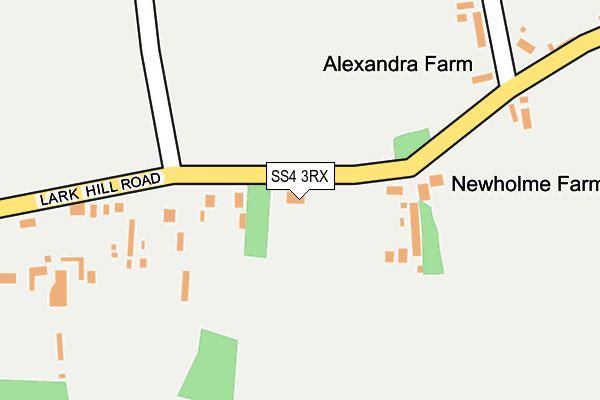 SS4 3RX map - OS OpenMap – Local (Ordnance Survey) SS4 3RX map - OS OpenMap – Local (Ordnance Survey)