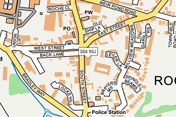 SS4 9SJ map - OS OpenMap – Local (Ordnance Survey) SS4 9SJ map - OS OpenMap – Local (Ordnance Survey)