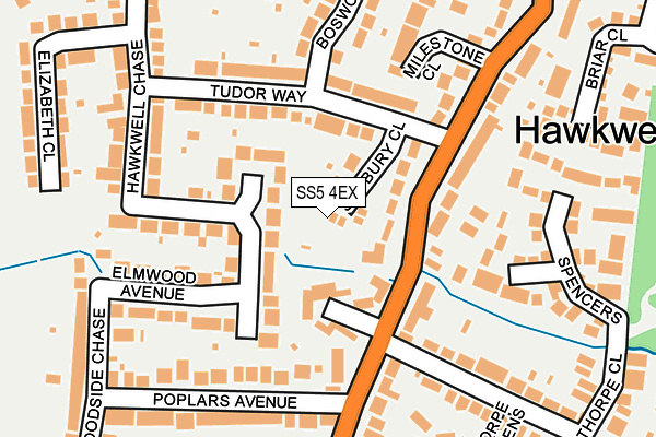 SS5 4EX map - OS OpenMap – Local (Ordnance Survey) SS5 4EX map - OS OpenMap – Local (Ordnance Survey)