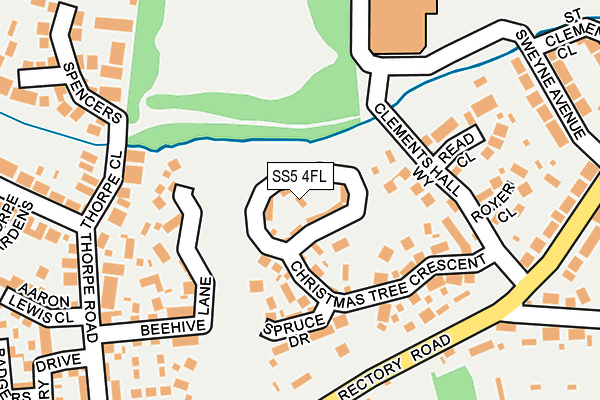SS5 4FL map - OS OpenMap – Local (Ordnance Survey) SS5 4FL map - OS OpenMap – Local (Ordnance Survey)