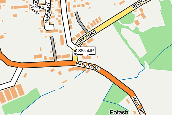 SS5 4JP map - OS OpenMap – Local (Ordnance Survey) SS5 4JP map - OS OpenMap – Local (Ordnance Survey)