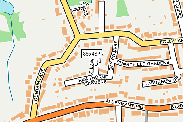 SS5 4SP map - OS OpenMap – Local (Ordnance Survey) SS5 4SP map - OS OpenMap – Local (Ordnance Survey)