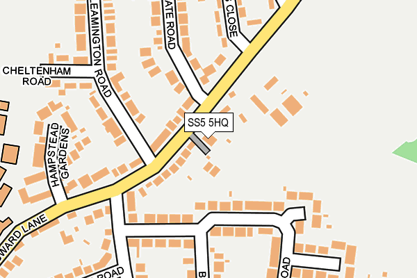 SS5 5HQ map - OS OpenMap – Local (Ordnance Survey) SS5 5HQ map - OS OpenMap – Local (Ordnance Survey)
