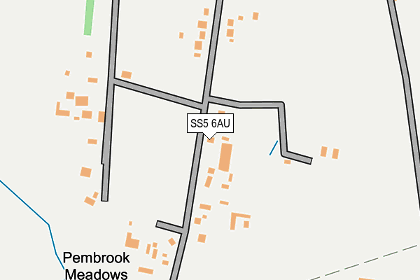 SS5 6AU map - OS OpenMap – Local (Ordnance Survey) SS5 6AU map - OS OpenMap – Local (Ordnance Survey)