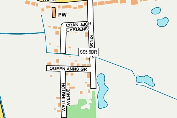 SS5 6DR map - OS OpenMap – Local (Ordnance Survey) SS5 6DR map - OS OpenMap – Local (Ordnance Survey)