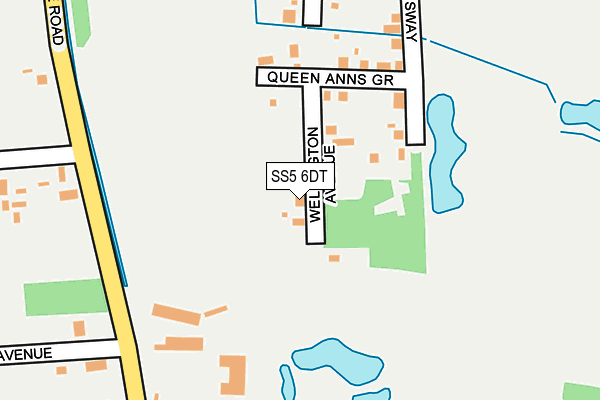 SS5 6DT map - OS OpenMap – Local (Ordnance Survey) SS5 6DT map - OS OpenMap – Local (Ordnance Survey)