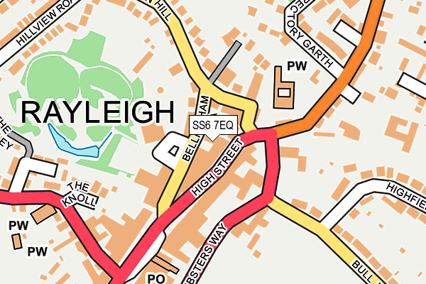 SS6 7EQ map - OS OpenMap – Local (Ordnance Survey) SS6 7EQ map - OS OpenMap – Local (Ordnance Survey)