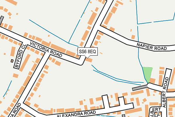 SS6 8EQ map - OS OpenMap – Local (Ordnance Survey) SS6 8EQ map - OS OpenMap – Local (Ordnance Survey)