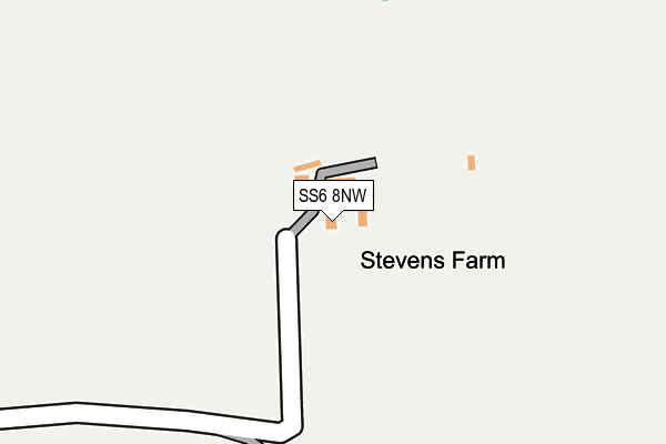 SS6 8NW map - OS OpenMap – Local (Ordnance Survey) SS6 8NW map - OS OpenMap – Local (Ordnance Survey)