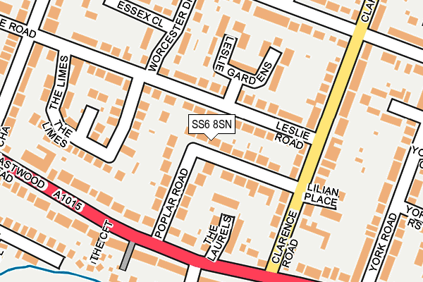SS6 8SN map - OS OpenMap – Local (Ordnance Survey) SS6 8SN map - OS OpenMap – Local (Ordnance Survey)
