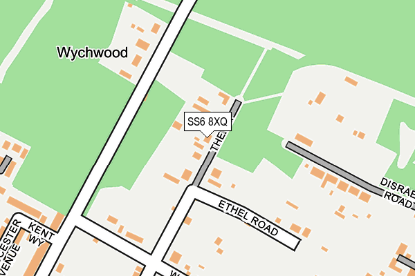 SS6 8XQ map - OS OpenMap – Local (Ordnance Survey) SS6 8XQ map - OS OpenMap – Local (Ordnance Survey)