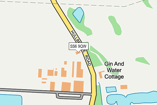 SS6 9QW map - OS OpenMap – Local (Ordnance Survey) SS6 9QW map - OS OpenMap – Local (Ordnance Survey)