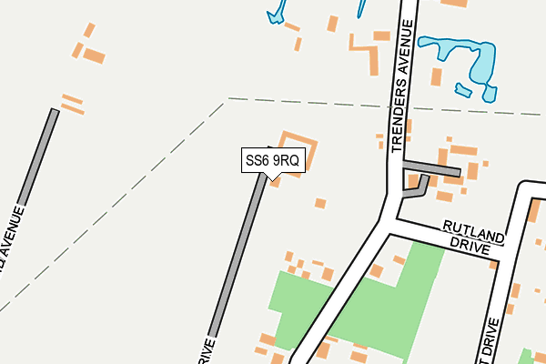 SS6 9RQ map - OS OpenMap – Local (Ordnance Survey) SS6 9RQ map - OS OpenMap – Local (Ordnance Survey)