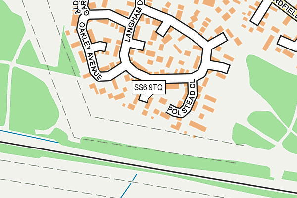 SS6 9TQ map - OS OpenMap – Local (Ordnance Survey) SS6 9TQ map - OS OpenMap – Local (Ordnance Survey)