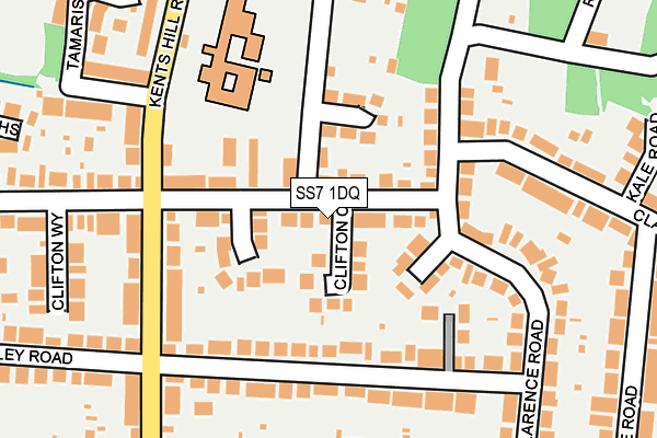 SS7 1DQ map - OS OpenMap – Local (Ordnance Survey) SS7 1DQ map - OS OpenMap – Local (Ordnance Survey)
