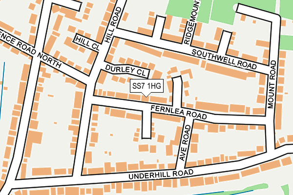 SS7 1HG map - OS OpenMap – Local (Ordnance Survey) SS7 1HG map - OS OpenMap – Local (Ordnance Survey)