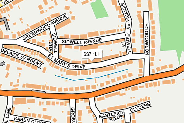 SS7 1LH map - OS OpenMap – Local (Ordnance Survey) SS7 1LH map - OS OpenMap – Local (Ordnance Survey)