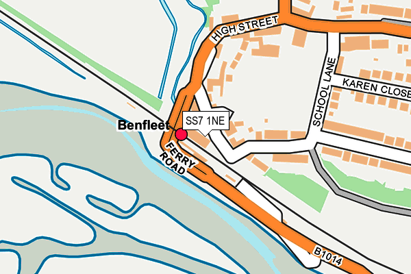 SS7 1NE map - OS OpenMap – Local (Ordnance Survey) SS7 1NE map - OS OpenMap – Local (Ordnance Survey)