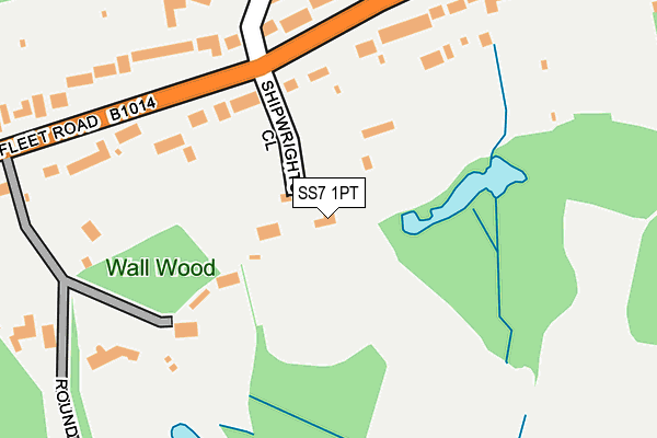SS7 1PT map - OS OpenMap – Local (Ordnance Survey) SS7 1PT map - OS OpenMap – Local (Ordnance Survey)