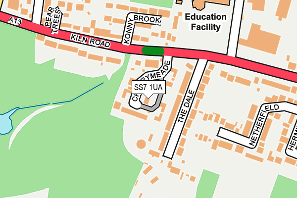 SS7 1UA map - OS OpenMap – Local (Ordnance Survey) SS7 1UA map - OS OpenMap – Local (Ordnance Survey)