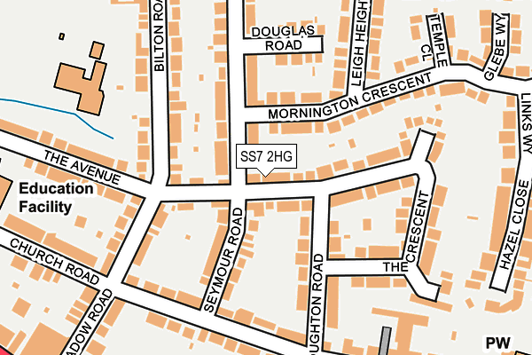 SS7 2HG map - OS OpenMap – Local (Ordnance Survey) SS7 2HG map - OS OpenMap – Local (Ordnance Survey)
