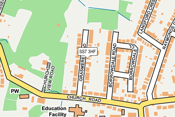 SS7 3HF map - OS OpenMap – Local (Ordnance Survey) SS7 3HF map - OS OpenMap – Local (Ordnance Survey)