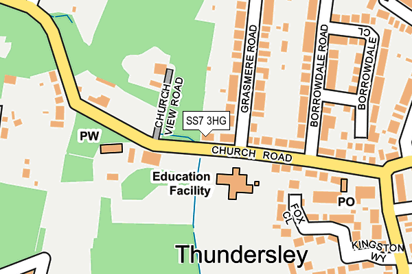 SS7 3HG map - OS OpenMap – Local (Ordnance Survey) SS7 3HG map - OS OpenMap – Local (Ordnance Survey)