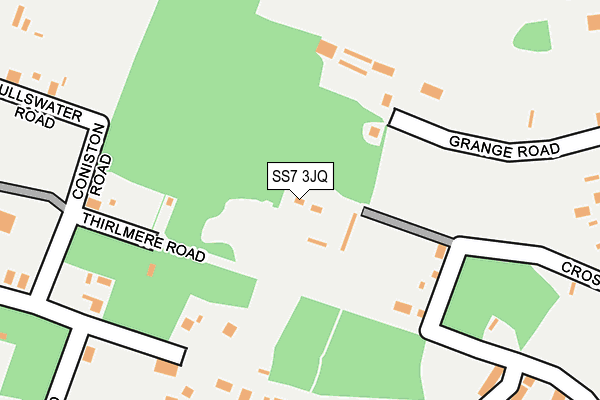 SS7 3JQ map - OS OpenMap – Local (Ordnance Survey) SS7 3JQ map - OS OpenMap – Local (Ordnance Survey)