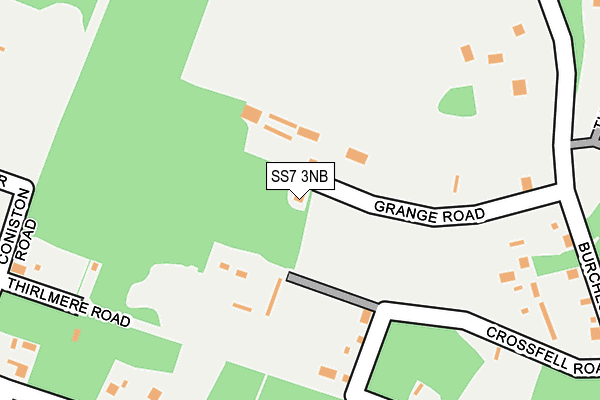 SS7 3NB map - OS OpenMap – Local (Ordnance Survey) SS7 3NB map - OS OpenMap – Local (Ordnance Survey)