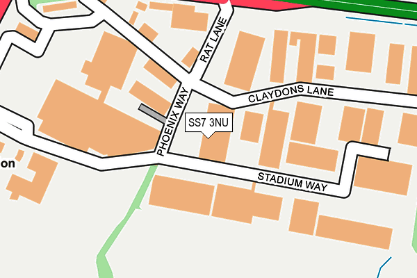 SS7 3NU map - OS OpenMap – Local (Ordnance Survey) SS7 3NU map - OS OpenMap – Local (Ordnance Survey)