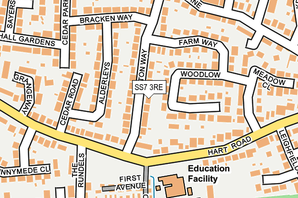 SS7 3RE map - OS OpenMap – Local (Ordnance Survey) SS7 3RE map - OS OpenMap – Local (Ordnance Survey)