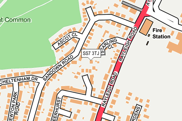 SS7 3TJ map - OS OpenMap – Local (Ordnance Survey) SS7 3TJ map - OS OpenMap – Local (Ordnance Survey)