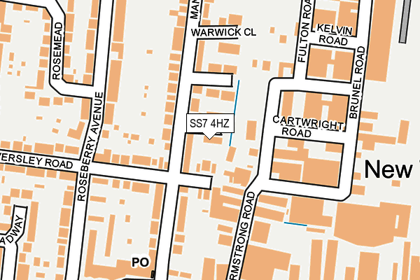 SS7 4HZ map - OS OpenMap – Local (Ordnance Survey) SS7 4HZ map - OS OpenMap – Local (Ordnance Survey)