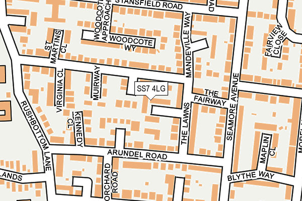 SS7 4LG map - OS OpenMap – Local (Ordnance Survey) SS7 4LG map - OS OpenMap – Local (Ordnance Survey)