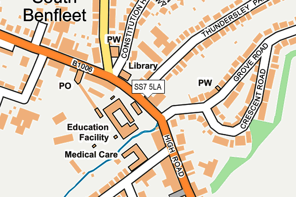 SS7 5LA map - OS OpenMap – Local (Ordnance Survey) SS7 5LA map - OS OpenMap – Local (Ordnance Survey)