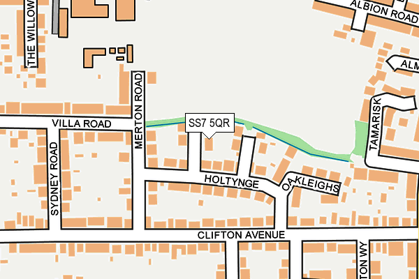 SS7 5QR map - OS OpenMap – Local (Ordnance Survey) SS7 5QR map - OS OpenMap – Local (Ordnance Survey)