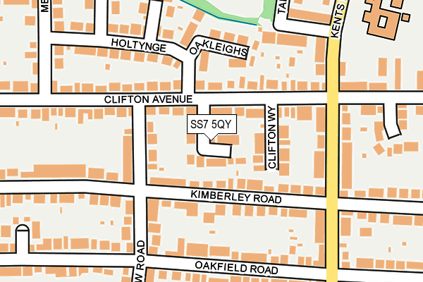 SS7 5QY map - OS OpenMap – Local (Ordnance Survey) SS7 5QY map - OS OpenMap – Local (Ordnance Survey)