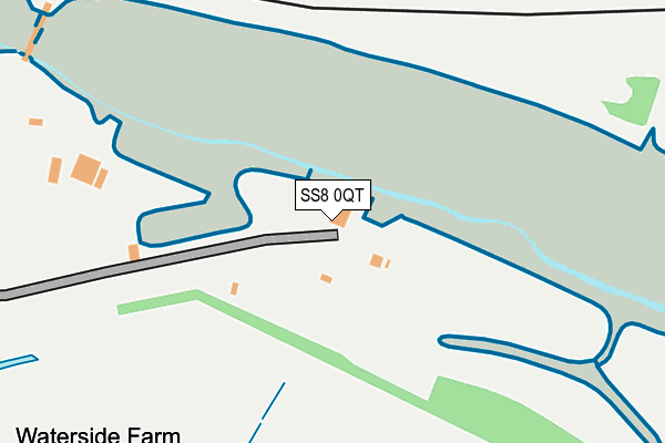 SS8 0QT map - OS OpenMap – Local (Ordnance Survey) SS8 0QT map - OS OpenMap – Local (Ordnance Survey)