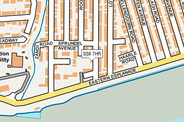 SS8 7HR map - OS OpenMap – Local (Ordnance Survey) SS8 7HR map - OS OpenMap – Local (Ordnance Survey)