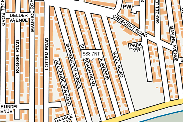 SS8 7NT map - OS OpenMap – Local (Ordnance Survey) SS8 7NT map - OS OpenMap – Local (Ordnance Survey)