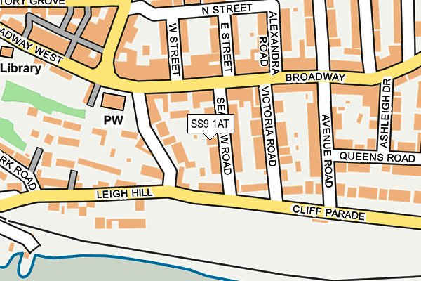 SS9 1AT map - OS OpenMap – Local (Ordnance Survey) SS9 1AT map - OS OpenMap – Local (Ordnance Survey)