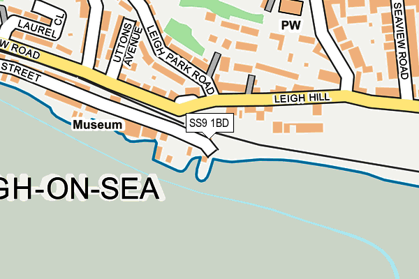 SS9 1BD map - OS OpenMap – Local (Ordnance Survey) SS9 1BD map - OS OpenMap – Local (Ordnance Survey)